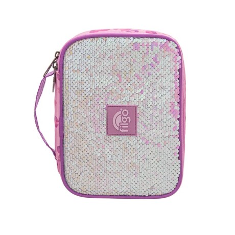 Cartuchera Filgo Reload Lentejuelas y Animal Print