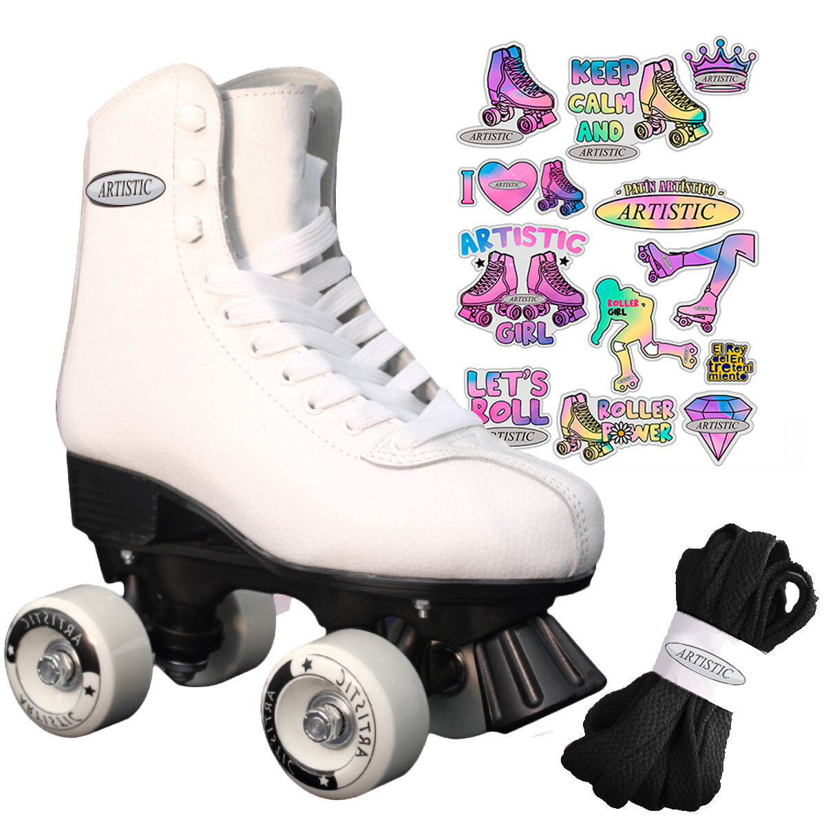 Patín Artístico Bota Dura + Regalo N1 Venta Garantía - Pat001313-b-28 