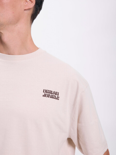 Remera oversize Beige