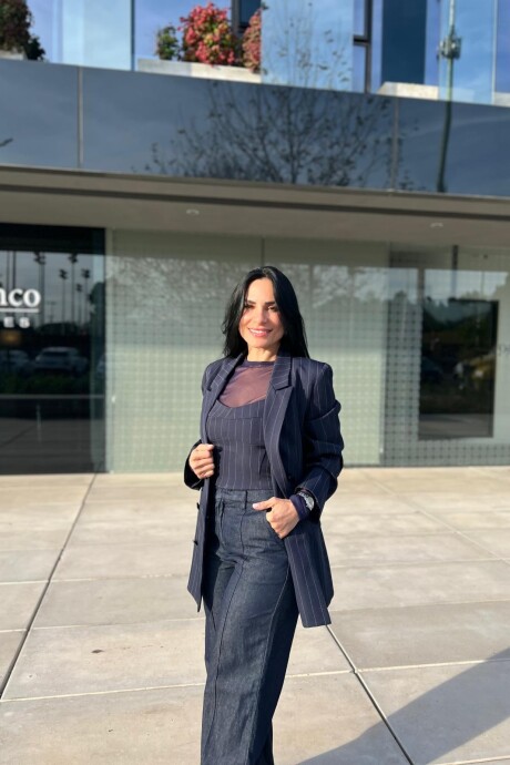 Top de satreria Donna Azul