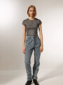 Pantalon Gera Azul Grisaceo
