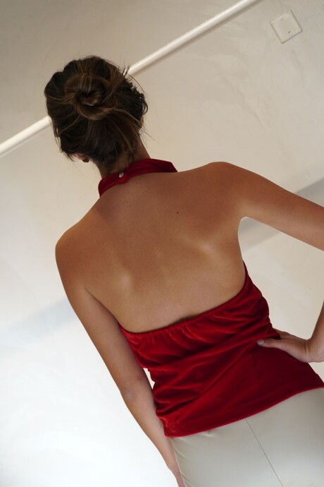 Top Arma Mortal Velvet Rojo