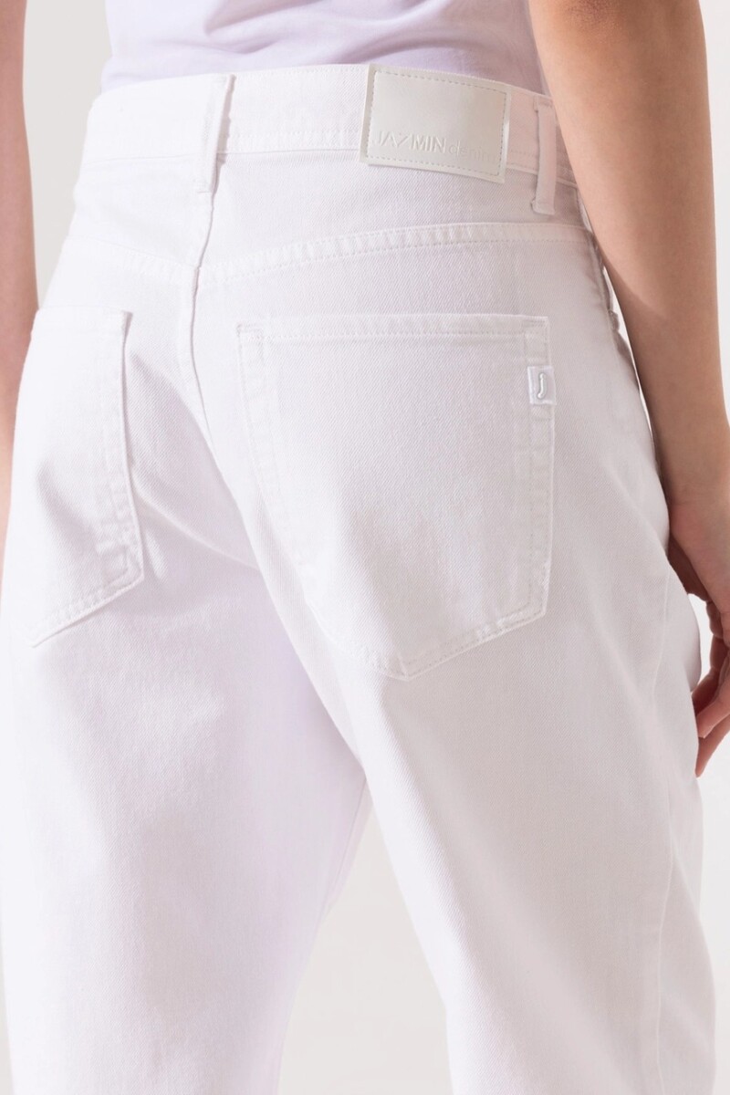 JEANS BOYFRIEND WHITE Blanco