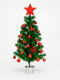 ARBOL SET CON BOLAS Y LUCES ROJO
