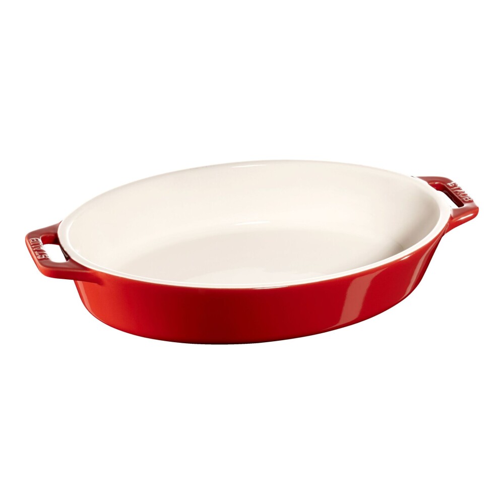 STAUB FUENTE HORNO MED 23 X 17 CM OVAL CHERRY CERAM STAUB FUENTE HORNO MED 23 X 17 CM OVAL CHERRY CERAM