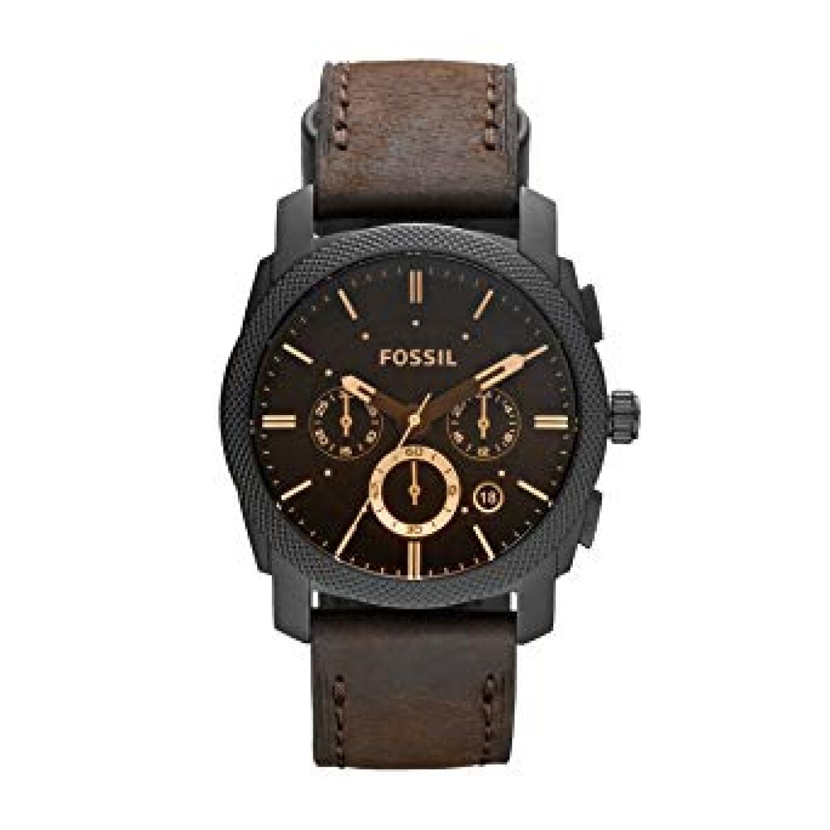 Reloj Fossil Machine Cuero Marrón FS4656 