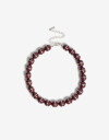 Collares Cortos Color Collar Corto Bolones - Rojo Burdeaux