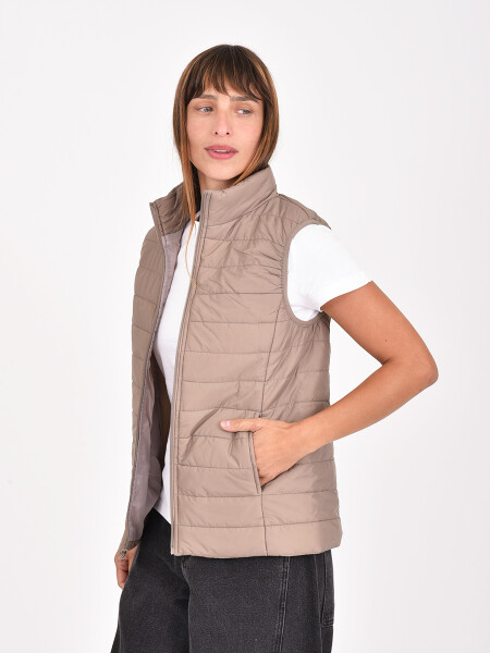 CHALECO ANALIA TAUPE