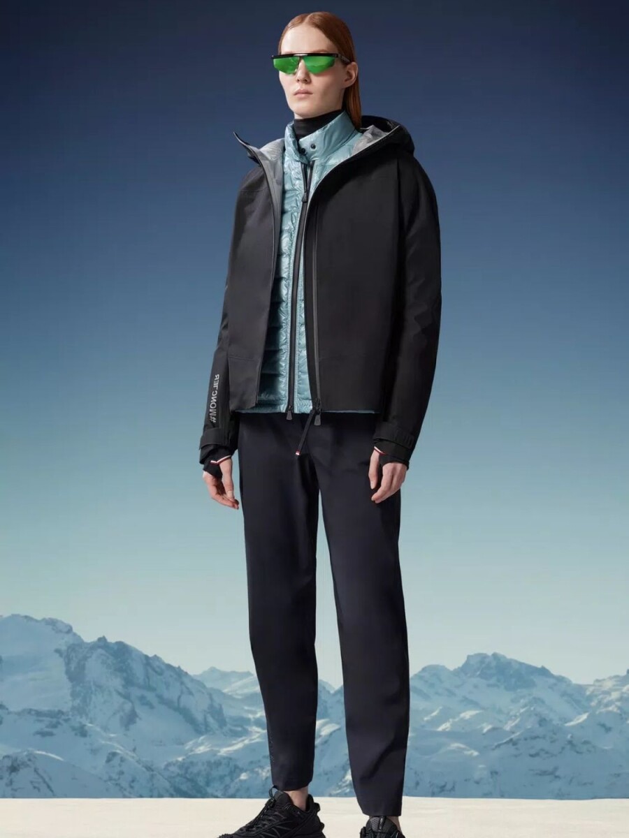 Moncler -Pantalón impermeable con tecnología WINDSTOPPER-GORE-TEX LABS - Negro 