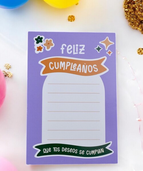 Tarjeta cumpleaños 10x15. DISEÑO 13