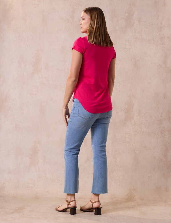 Remera Basica FUCSIA