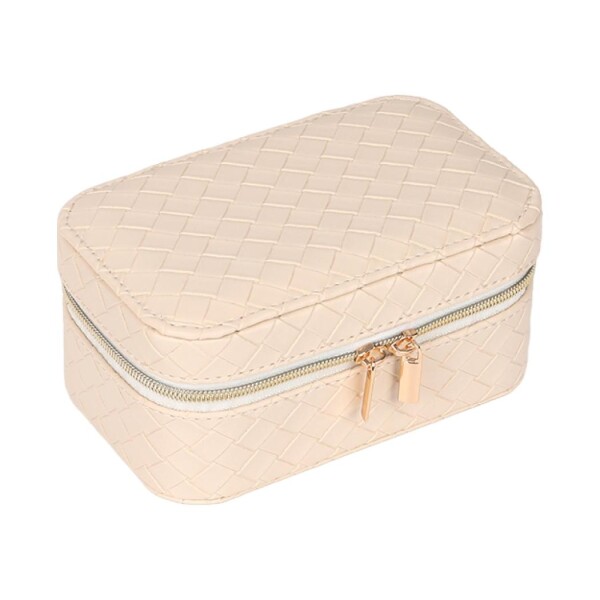 Organizador de joyas beige