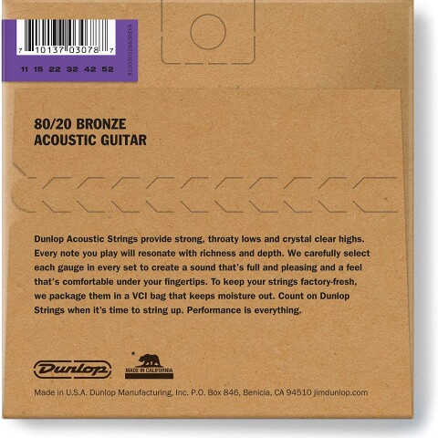 JIM DUNLOP AG-BRS MED LIGHT 11/52 Encordado Acustica JIM DUNLOP AG-BRS MED LIGHT 11/52 Encordado Acustica