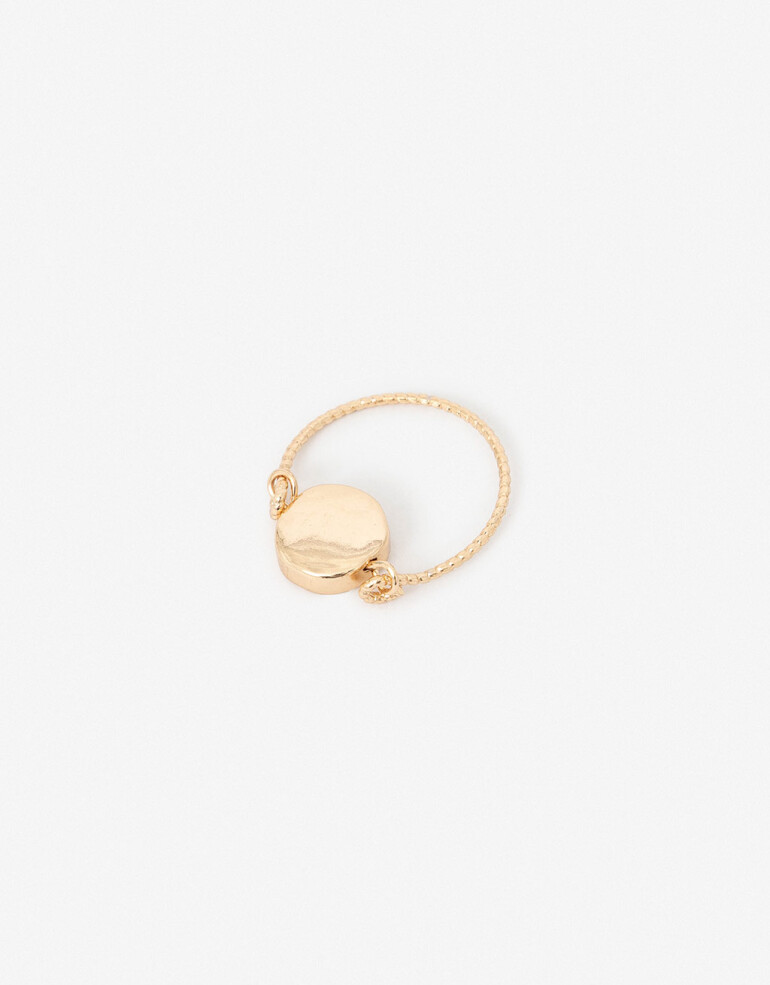 Anillos Chicos Lucky charm Anillo Con Dije Ojito Lucky - Dorado