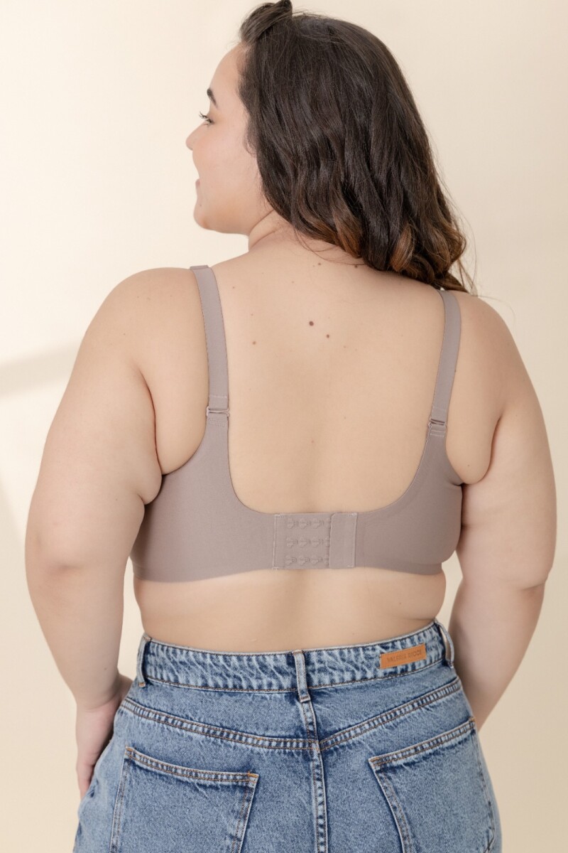 Top sin Costuras. Marrón