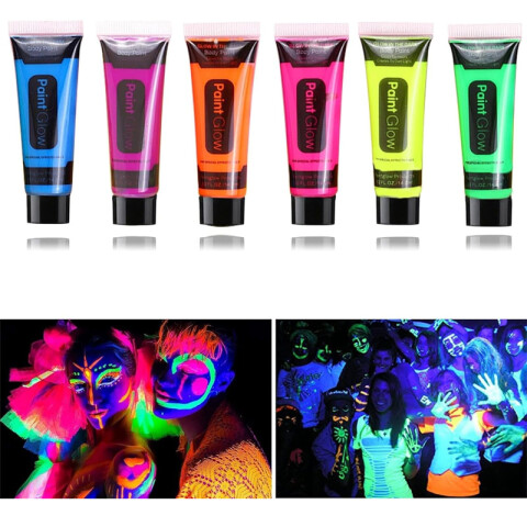 3x2 OUTLET Pintura fluo para cara 25 ml 3x2 Outlet Pintura Fluo Para Cara 25 Ml