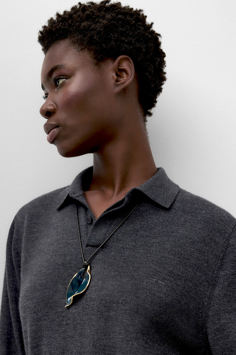 COLLAR HOJA Azul