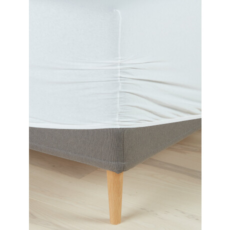 Sabana Bajera Jersey Jette 60X120X15 Blanco