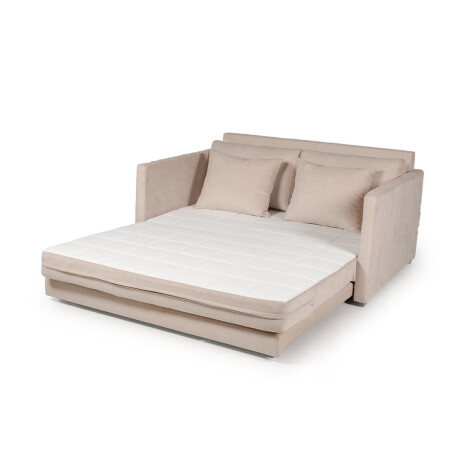 Sofá Cama Quito - 156 - Tela Microfibra TC 1010 (Beige)
