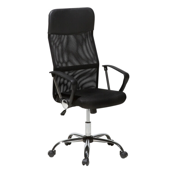 Silla De Escritorio Oficina Sillon Ejecutiva Ergonomica Tapizado Tela Mesh Con Cuero Sintetico Imback Color Negro Silla De Escritorio Oficina Sillon Ejecutiva Ergonomica Tapizado Tela Mesh Con Cuero Sintetico Imback Color Negro