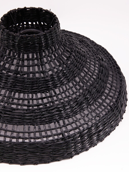 LAMPARA DE TECHO NEGRA NEGRO