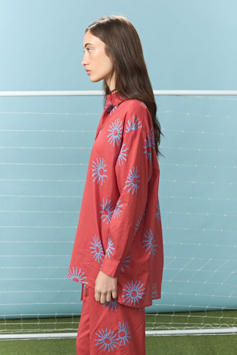 PREVENTA Camisa soles yorugua rojo