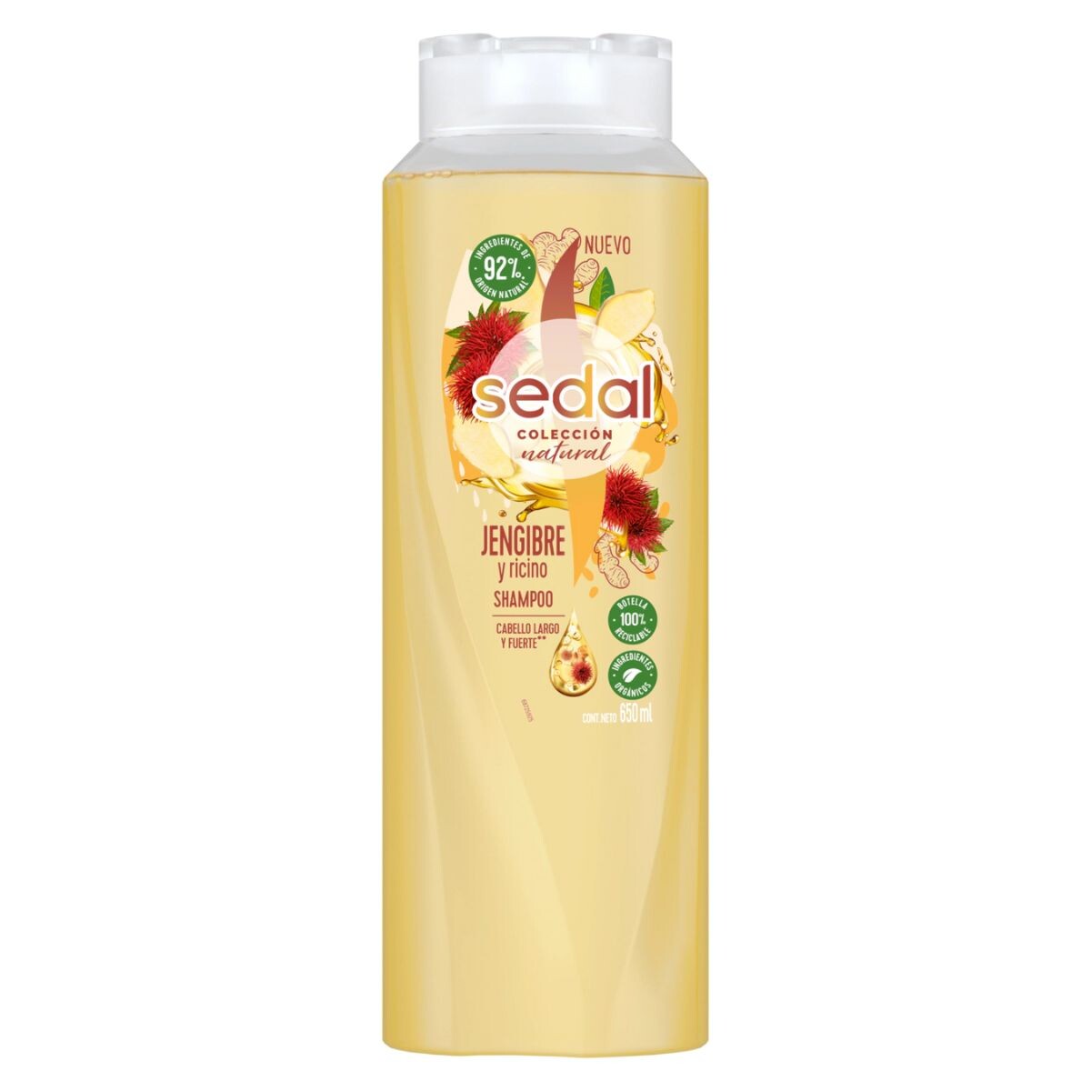Shampoo Sedal Jengibre y Ricino - 650 ML 
