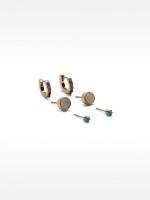 Set De Pendientes Con Concha multicolor