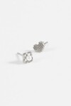 Caravanas acero pin cute plateado