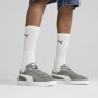 Zapatillas Puma Suede Classic Hombre Steel Gray-Puma White
