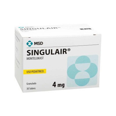 Singulair 4 Mg. 30 Sobres Granulados Singulair 4 Mg. 30 Sobres Granulados