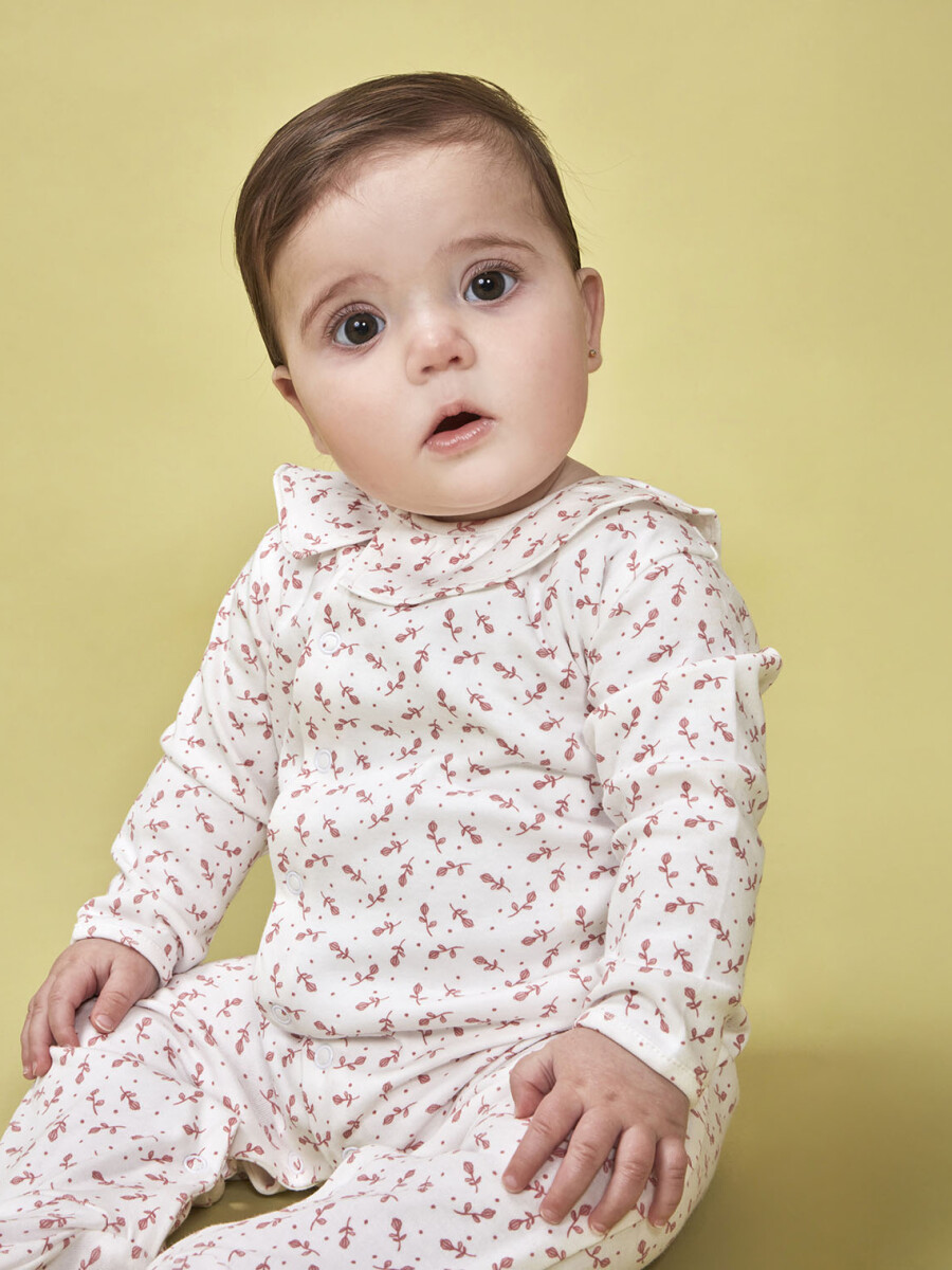 Pijama Estampado Florecitas Rosa