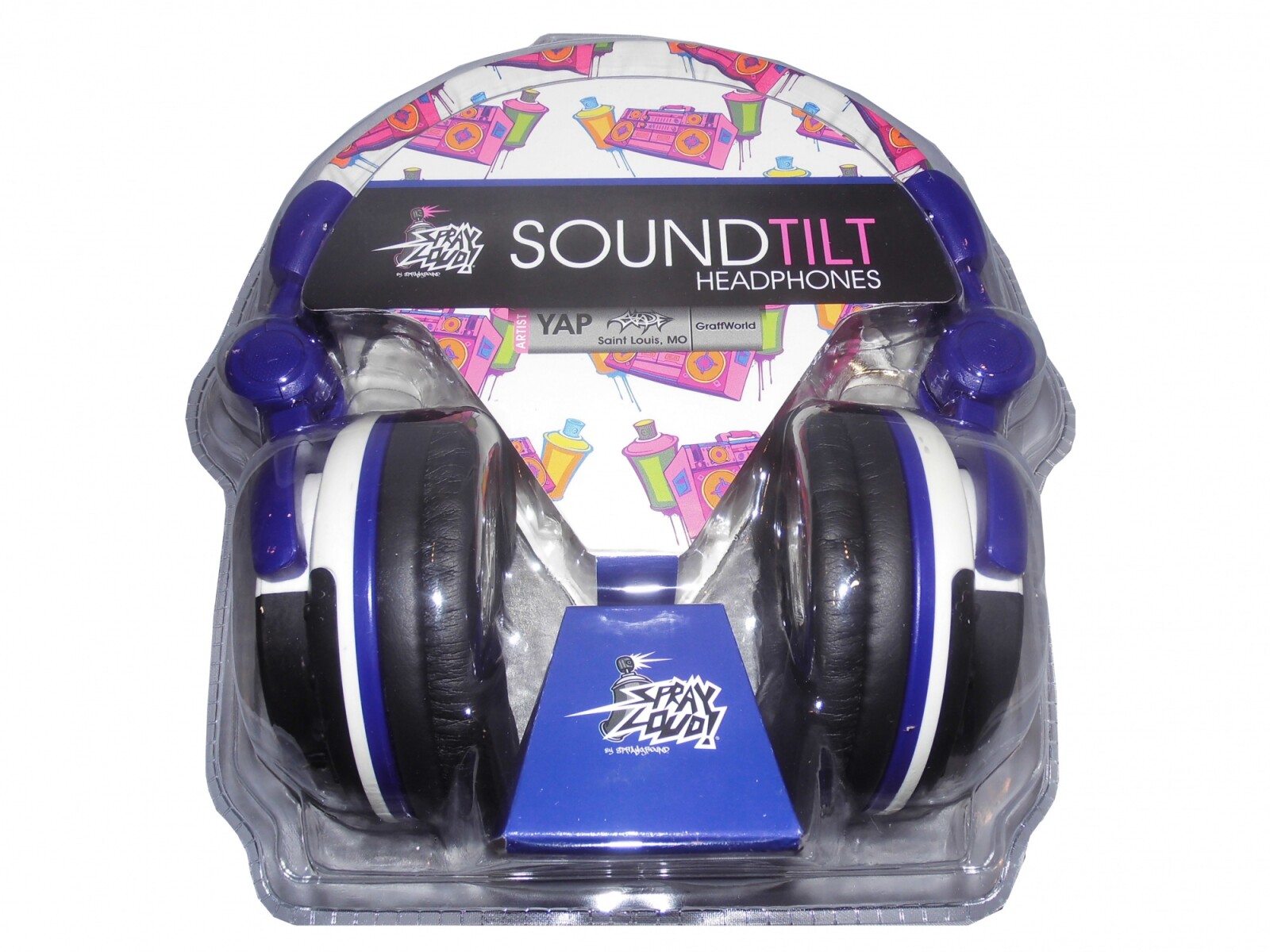 Sprayloud - Auriculares Soundtilt SL1024B - Gran Confort y Aislacion de Sonido. Color: Blanco/purpur - 001 