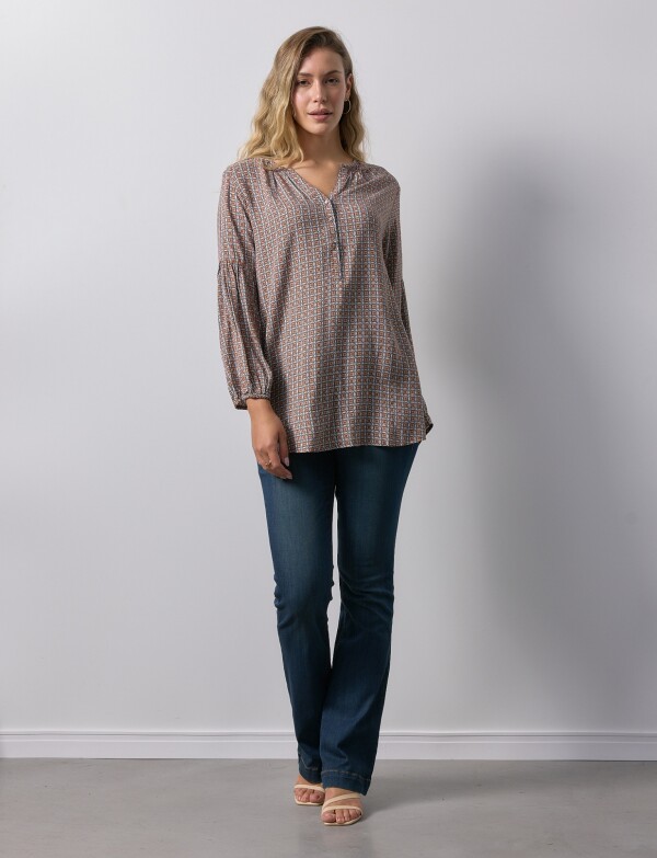 Blusa Print TOSTADO/MULTI