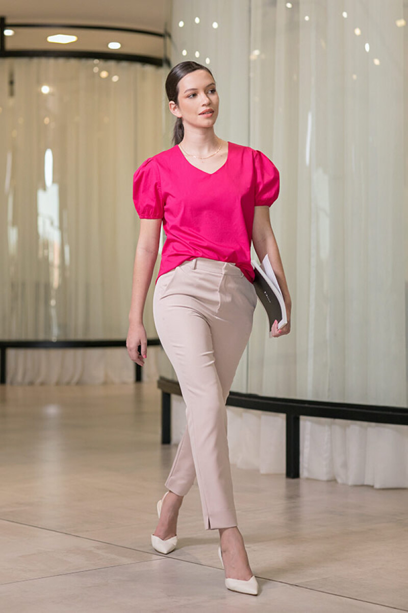 Blusa Escote V. Blanco