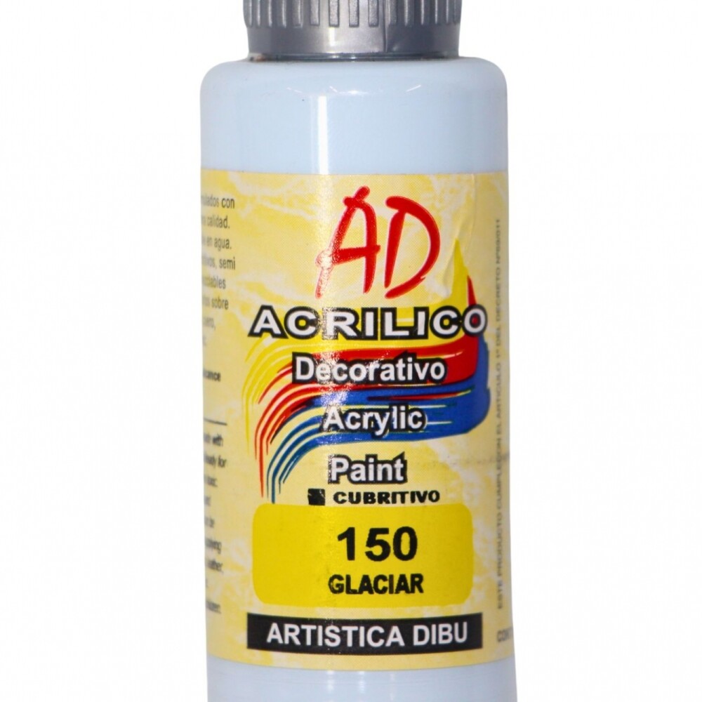 PINTURA ACRILICA ARTISTICA DIBU 60 ML. DIFERENTES COLORES COLOR GLACIAR 150