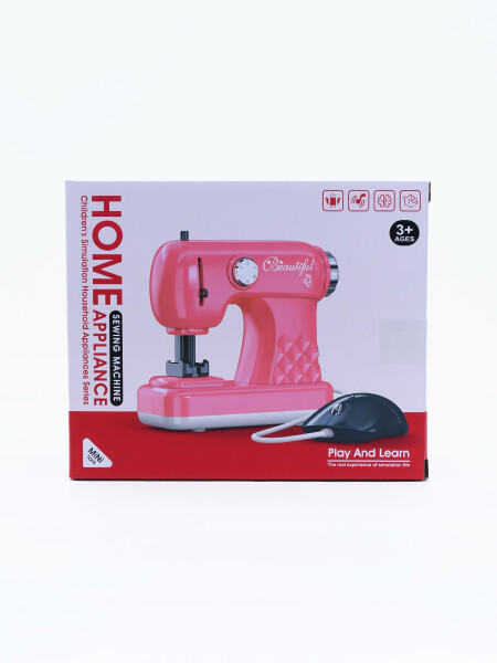 MAQUINA DE COSER A BATERIA FUCSIA
