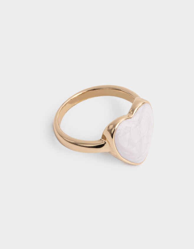 Anillos Medianos y Grandes Con corazón Anillos Medianos Y Grandes Con Corazón - Dorado Mate