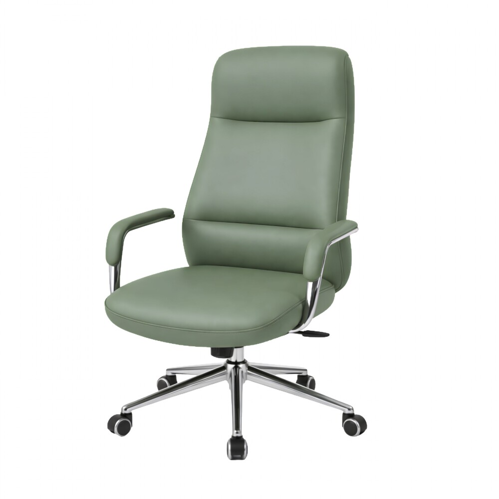 Silla de oficina Cromada 4 Posiciones 90.5cm Verde