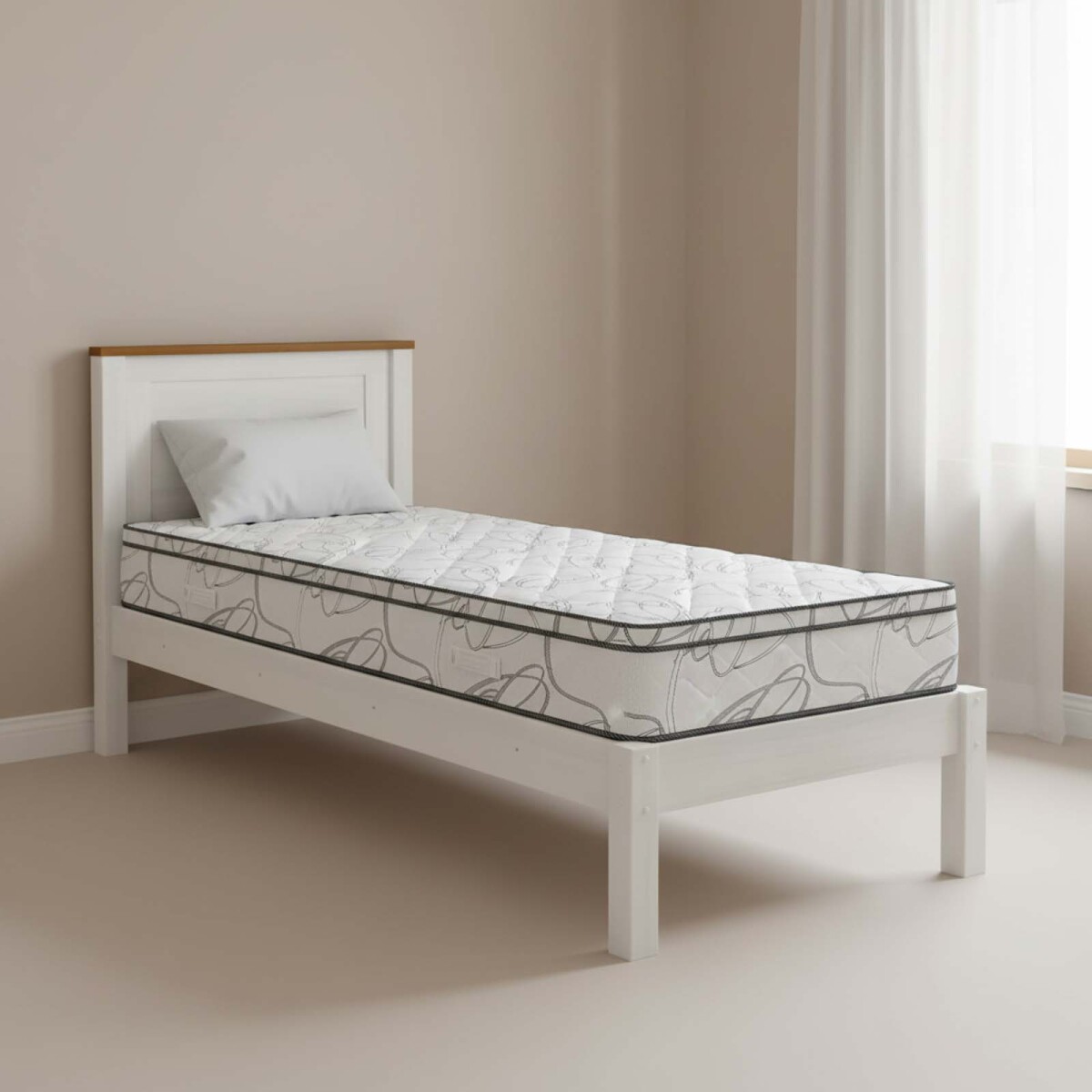 COLCHÓN - 1 1/2 PLAZA ESPUMA BLANCO SWEET 