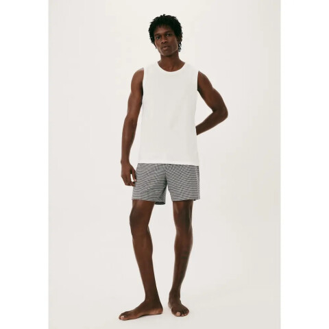 PIJAMA SM MASC BRANCO/PRETO