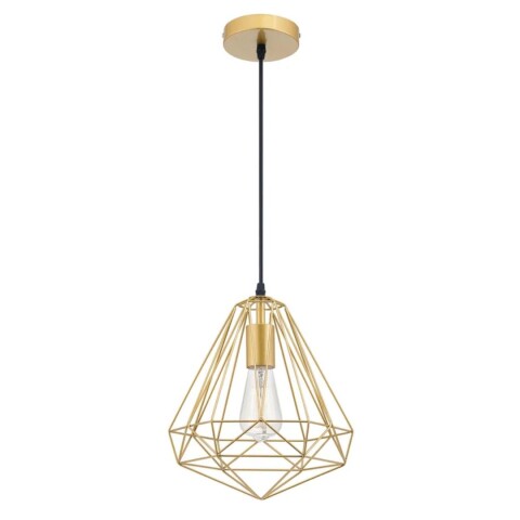 Lámpara de Techo Geométrico 1 Luz Champagne E27 Lámpara de Techo Geométrico 1 Luz Champagne E27