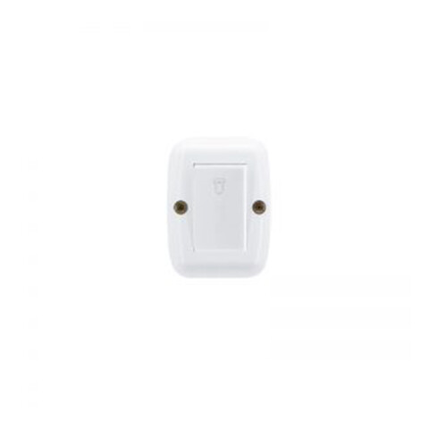 Caja exterior 1 módulo c/ 1 pulsador timbre blanco M47214