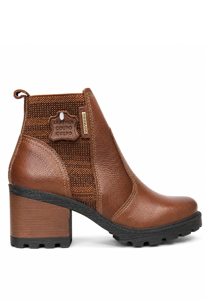 Bota Pegada Dama Cuero 281302 Marron