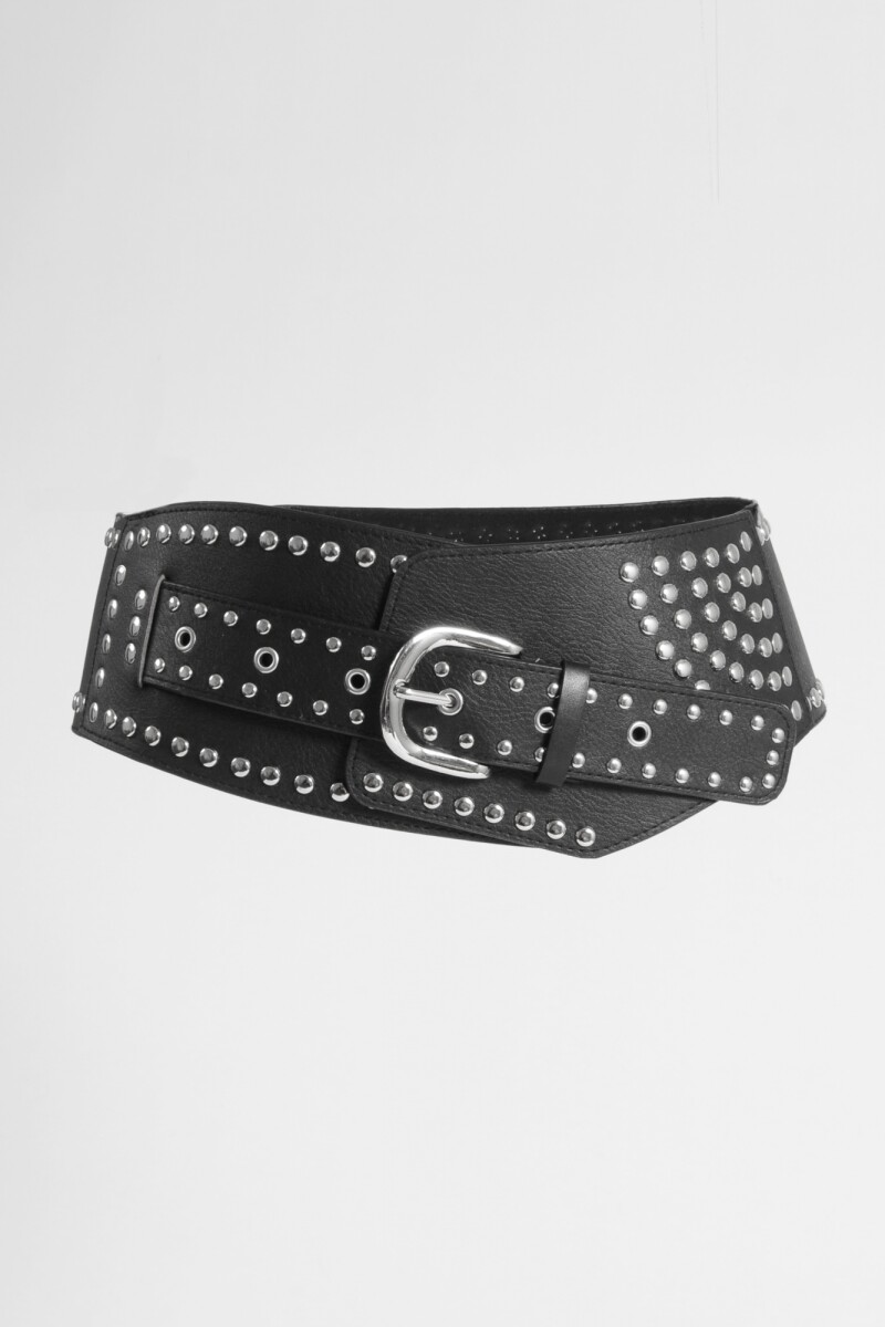 Cinturón faja tachas negro