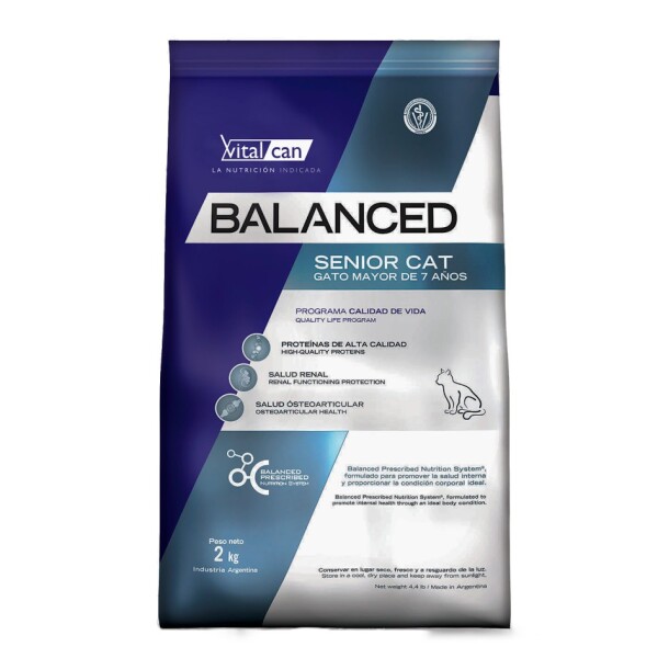 Balanced Gato Senior 2Kg- Balanced Gato Senior 2Kg-