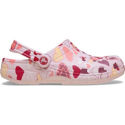 Classic VDay Clog K Pink Milk/hearts