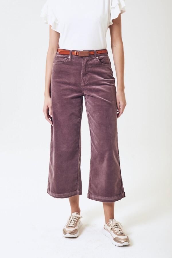 Wide Leg Corduroy Berenjena