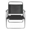 Silla Alta Aluminio Playa Extra Reforzada Hasta 140 Kg. Mor Color Negro Silla Alta Aluminio Playa Extra Reforzada Hasta 140 Kg. Mor Color Negro