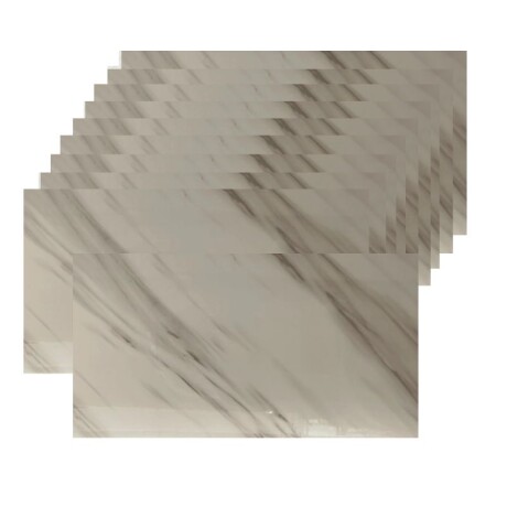 REVESTIMIENTO ADHESIVO PLACA 60 X 30 CM - BLANCO MARMOLADO YP-6 X 10 REVESTIMIENTO ADHESIVO PLACA 60 X 30 CM - BLANCO MARMOLADO YP-6 X 10